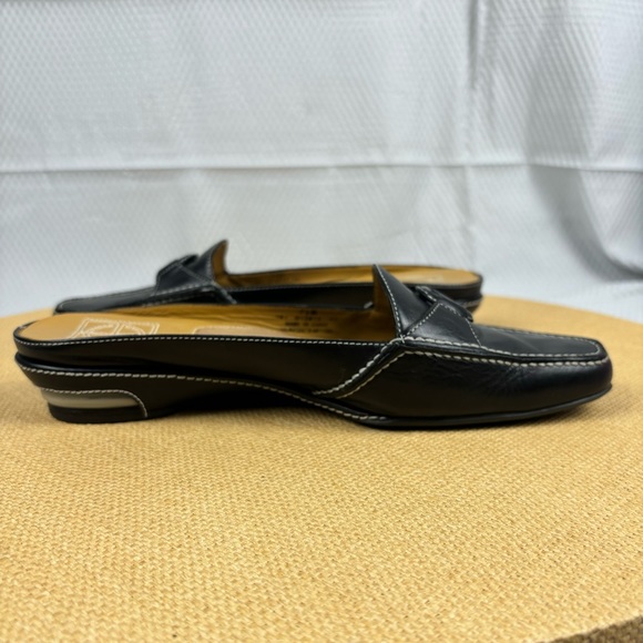 Cole Haan x Nike Air | Womens Black Leather Slip On Mules | Size 7.5 - Picture 7 of 14